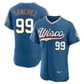 CAdoa M.Brewers #99 Gary Sanchez Player Blue 2026 City Connect Home Limited Elite Stitched Jerseys