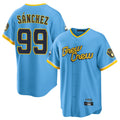 CAdoa M.Brewers #99 Gary Sanchez Player Light Blue City Connect Home Game Stitched Jerseys