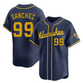 CAdoa M.Brewers #99 Gary Sanchez Player Navy Home Limited Stitched Jerseys
