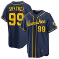 CAdoa M.Brewers #99 Gary Sanchez Player Navy Home Stadium Game Stitched Jerseys