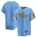 CAdoa M.Brewers Blank Player Light Blue City Connect Home Game Stitched Jerseys