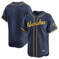 CAdoa M.Brewers Blank Player Navy Home Limited Stitched Jerseys