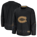 CAdoa M.Canadiens Black 2024 Military Appreciation Practice Jerseys