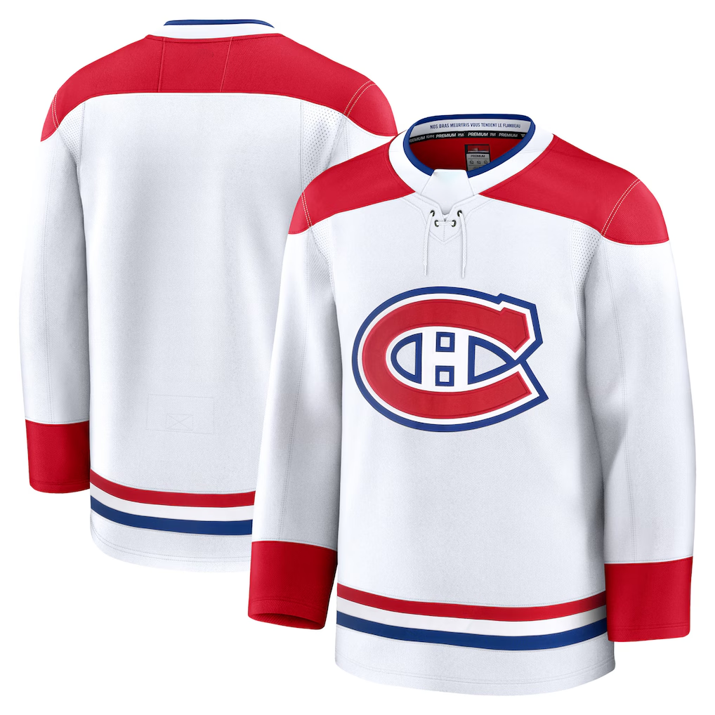 CAdoa M.Canadiens White Away Premium Jerseys