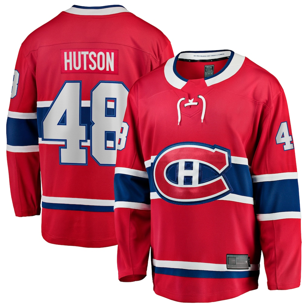 CAdoa M.Canadiens #48 Lane Hutson Red Home Breakaway Jerseys