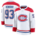 CAdoa M.Canadiens #93 Ivan Demidov White Away Premium Jerseys