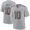 CAdoa M.Dolphins #10 Tyreek Hill Player Grey Atmosphere Fashion Stitched Jerseys