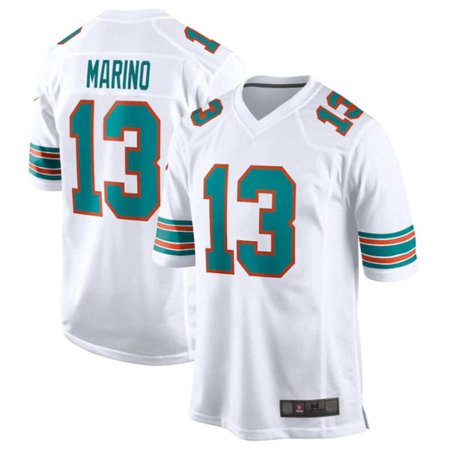 CAdoa M.Dolphins #13 Dan Marino White Retired Player Jersey American Stitched Jerseys