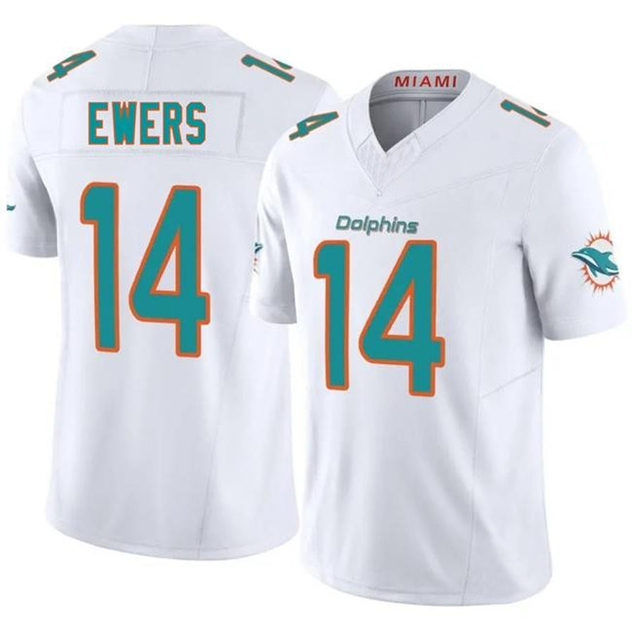 CAdoa M.Dolphins #14 Quinn Ewers Player White Vapor Limited Game Stitched Jerseys