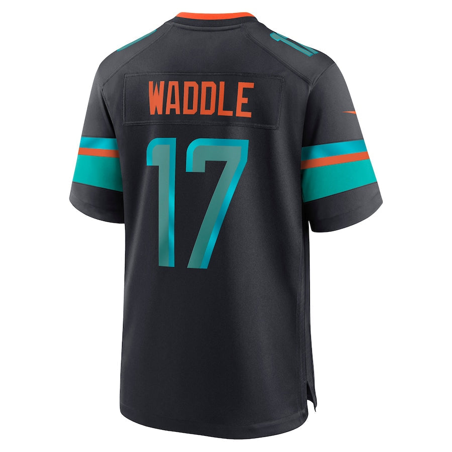 CAdoa M.Dolphins #17 Jaylen Waddle Player Blue Rivalries Collection Game Stitched Jersey