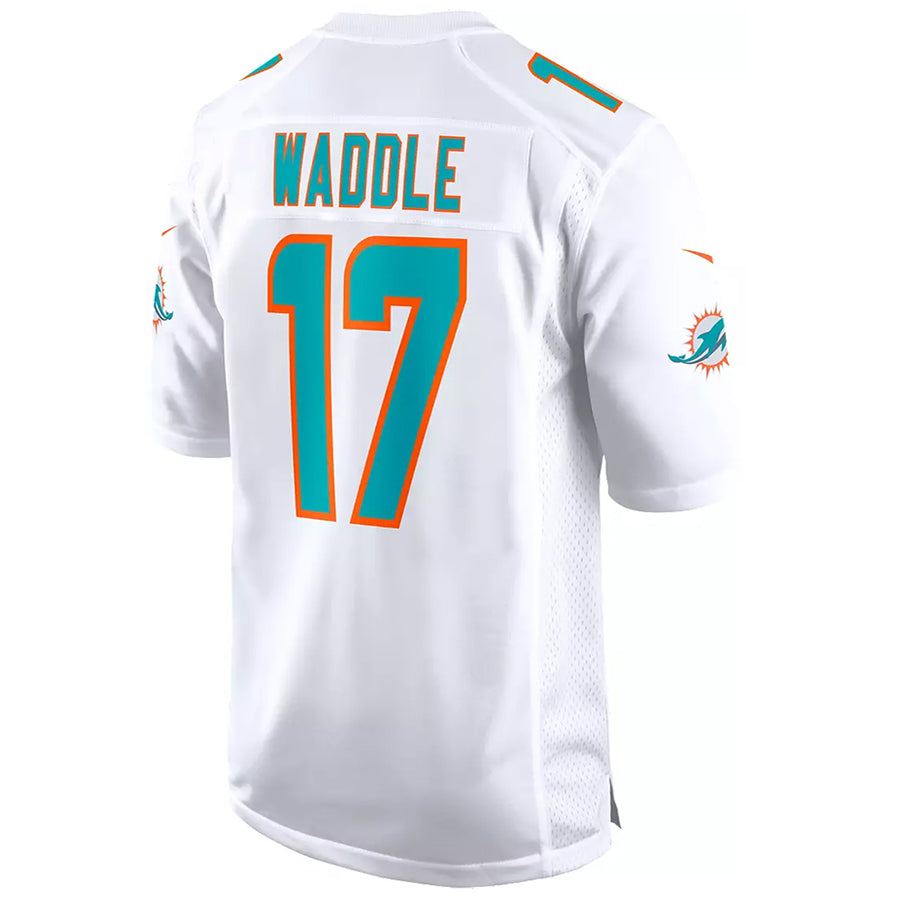CAdoa M.Dolphins #17 Jaylen Waddle Player White Home Game Stitched Jerseys