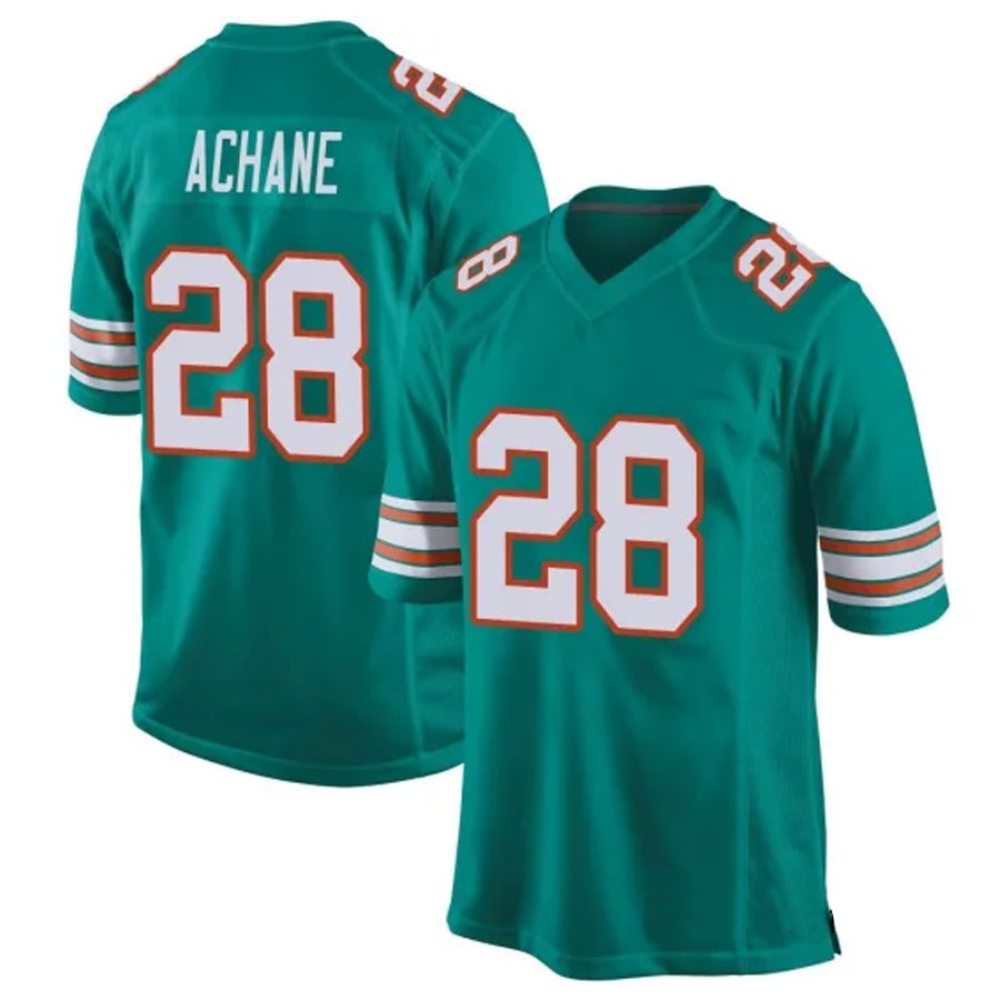 CAdoa M.Dolphins #28 De??£¤Von Achane Player Green Alternate Game Stitched Jerseys