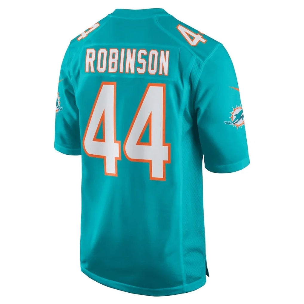 CAdoa M.Dolphins #44 Chop Robinson Player Aqua Home Game Stitched Jerseys