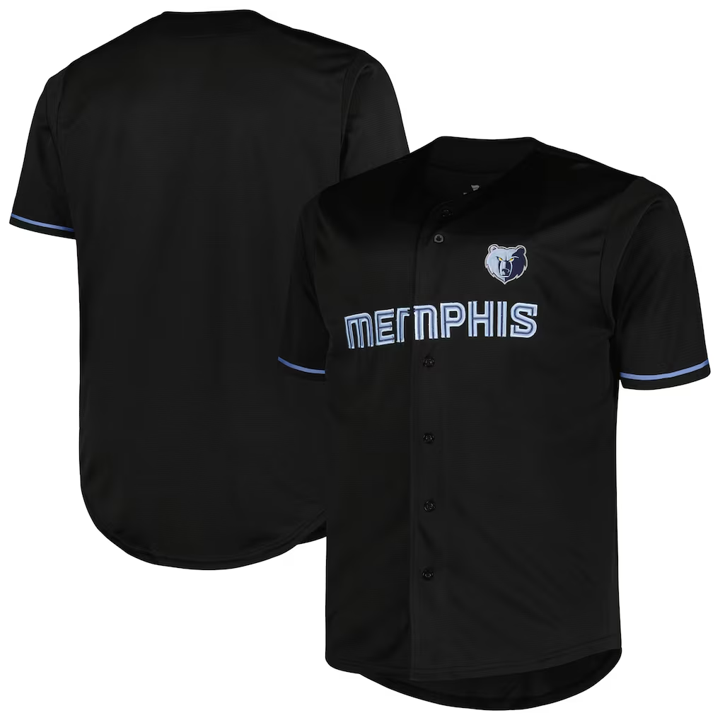 CAdoa M.Grizzlies Profile Black Big & Tall Pop Stitched Jerseys
