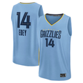 CAdoa M.Grizzlies #14 Zach Edey Light Blue Fast Break Replica Player Stitched Jerseys- Statement Edition