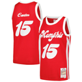 CAdoa M.Grizzlies #15 Vince Carter Mitchell & Ness Red 2015-2016 Hardwood Classics Swingman Stitched Jerseys