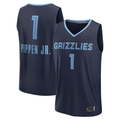 CAdoa M.Grizzlies #1 Scotty Pippen Jr. Navy Fast Break Replica Player Stitched Jerseys- Icon Edition