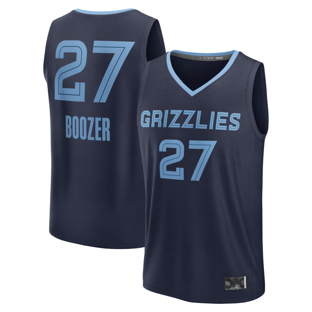 CAdoa M.Grizzlies #27 Cameron Boozer Navy Draft First Round Pick Fast Break Stitched Jerseys- Icon Edition