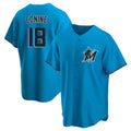 CAdoa M.Marlins #18 Griffin Conine Player Blue Home Game Stitched Jerseys