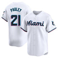 CAdoa M.Marlins #21 Graham Pauley Player White  Home Limited Stitched Jerseys