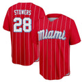 CAdoa M.Marlins #28 Kyle Stowers Player Red City Connect Home Game Stitched Jerseys