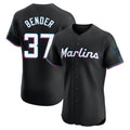 CAdoa M.Marlins #37 Anthony Bender Player Black Vapor Home Limited Elite Stitched Jerseys