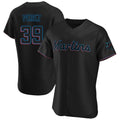 CAdoa M.Marlins #39 Eury Perez Player Black Home Limited Elite Stitched Jerseys