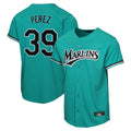 CAdoa M.Marlins #39 Eury Perez Player Teal Home Game Stitched Jerseys