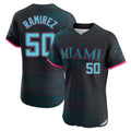 CAdoa M.Marlins #50 Agustin Ramirez Player Black City Connect Home Limited Elite Stitched Jerseys