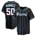 CAdoa M.Marlins #50 Agustin Ramirez Player Black Fashion Out Home Game Stitched Jerseys