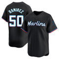 CAdoa M.Marlins #50 Agustin Ramirez Player Black  Home Limited Stitched Jerseys