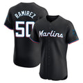 CAdoa M.Marlins #50 Agustin Ramirez Player Black Vapor Home Limited Elite Stitched Jerseys