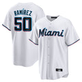 CAdoa M.Marlins #50 Agustin Ramirez Player White  Home Game Stitched Jerseys