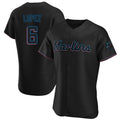 CAdoa M.Marlins #6 Otto Lopez Player Black Home Limited Elite Stitched Jerseys