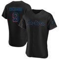 CAdoa M.Marlins #9 Xavier Edwards Player Black Home Limited Elite Stitched Jerseys