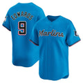 CAdoa M.Marlins #9 Xavier Edwards Player Blue Home Limited Stitched Jerseys