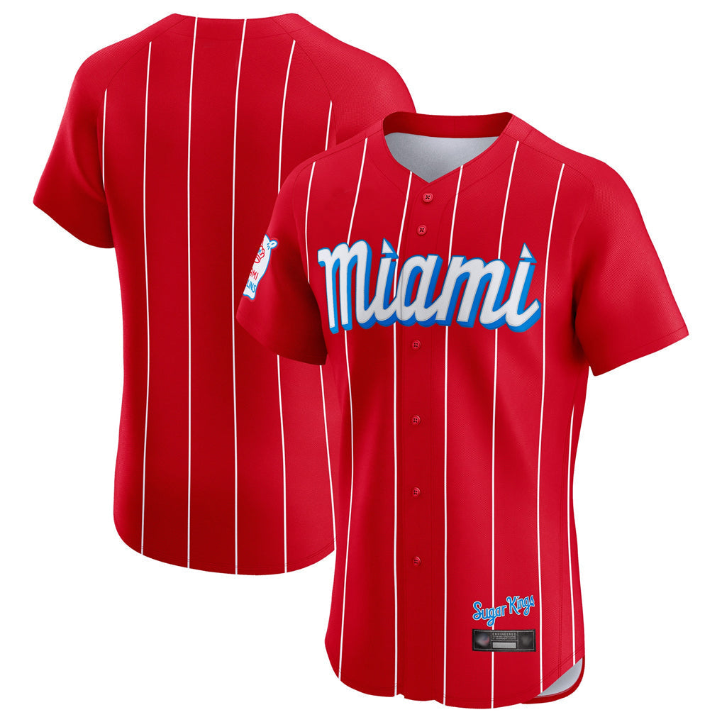 CAdoa M.Marlins Blank Player Red City Connect Home Limited Elite Stitched Jerseys
