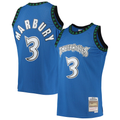 CAdoa M.Timberwolves #3 Stephon Marbury Mitchell & Ness Blue 1996-1997 Hardwood Classics Swingman Stitched Jerseys