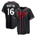 CAdoa M.Twins #16 Austin Martin Player Black Fashion Out Home Limited Stitched Jerseys
