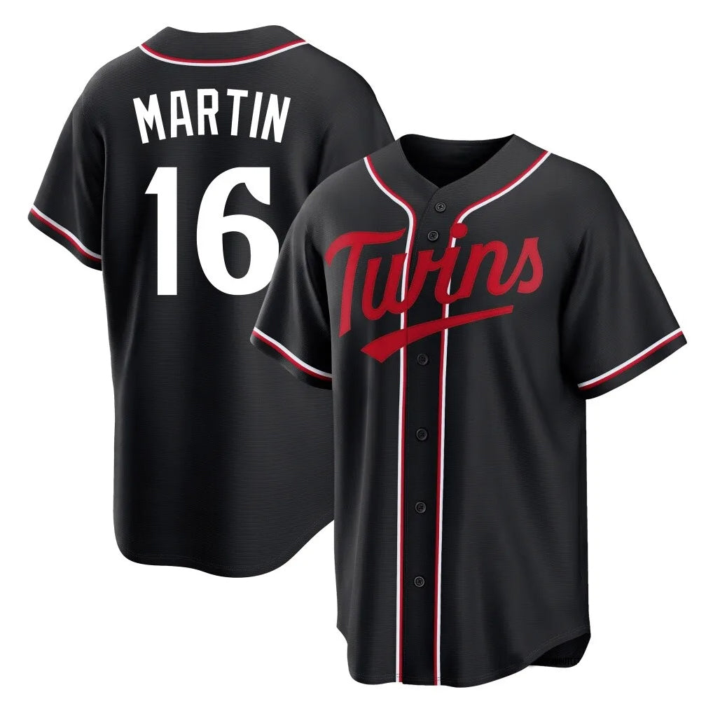CAdoa M.Twins #16 Austin Martin Player Black Fashion Out Home Limited Stitched Jerseys