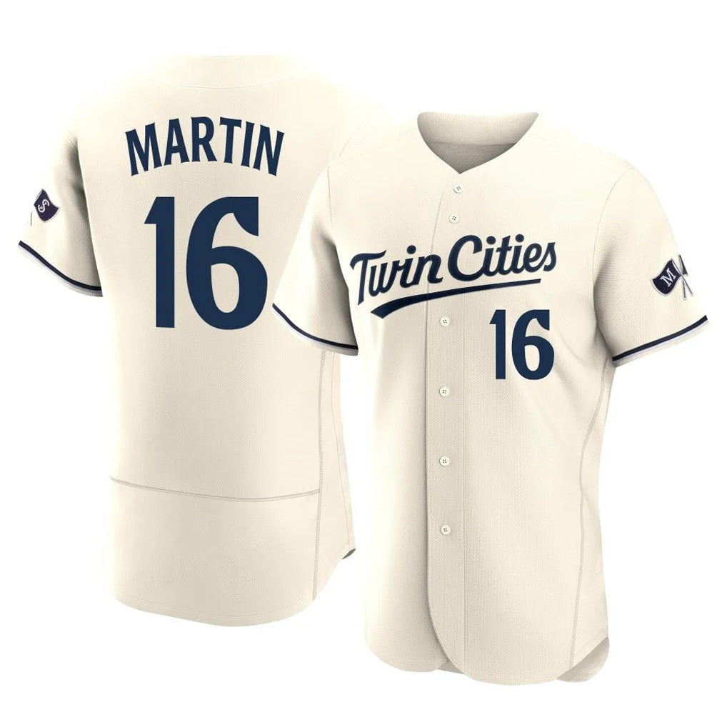 CAdoa M.Twins #16 Austin Martin Player Cream Home Limited Elite Stitched Jerseys