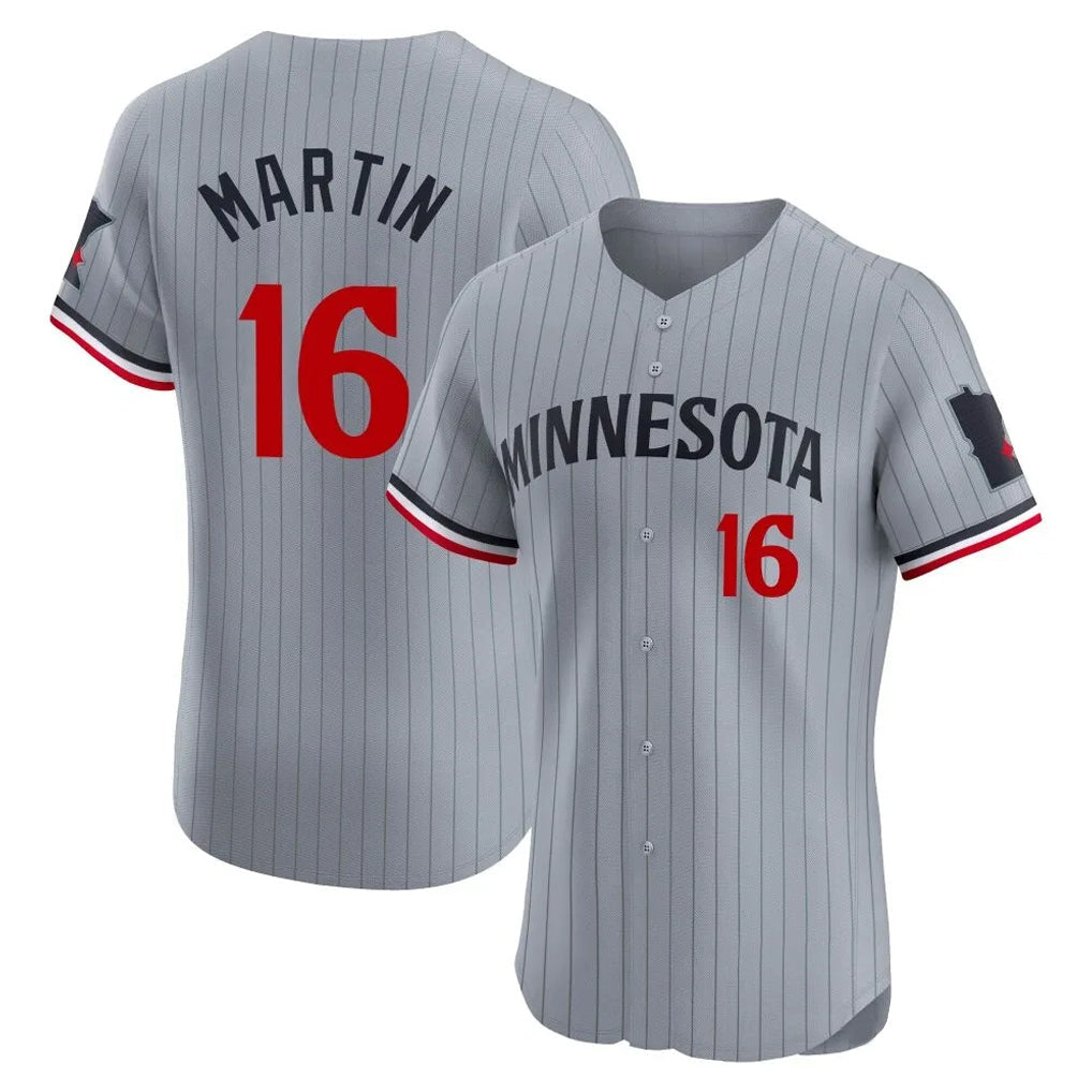 CAdoa M.Twins #16 Austin Martin Player Gray Home Limited Elite Stitched Jerseys