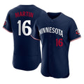 CAdoa M.Twins #16 Austin Martin Player Navy Replica Home Limited Elite Stitched Jerseys