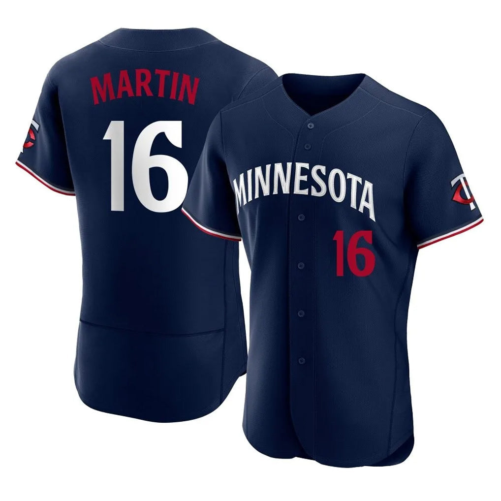 CAdoa M.Twins #16 Austin Martin Player Navy Replica Home Limited Elite Stitched Jerseys