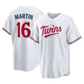 CAdoa M.Twins #16 Austin Martin Player White Home Game Stitched Jerseys