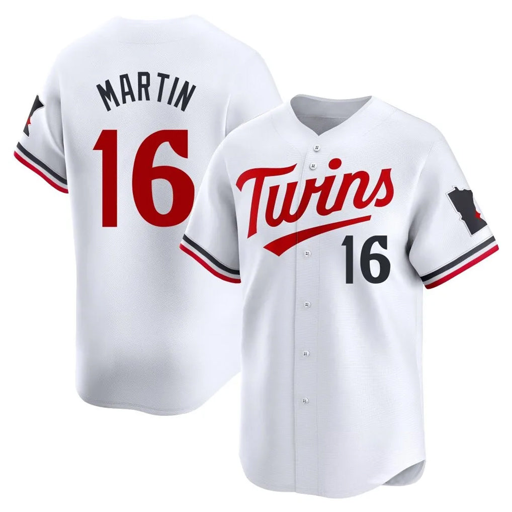 CAdoa M.Twins #16 Austin Martin Player White Home Limited Stitched Jerseys