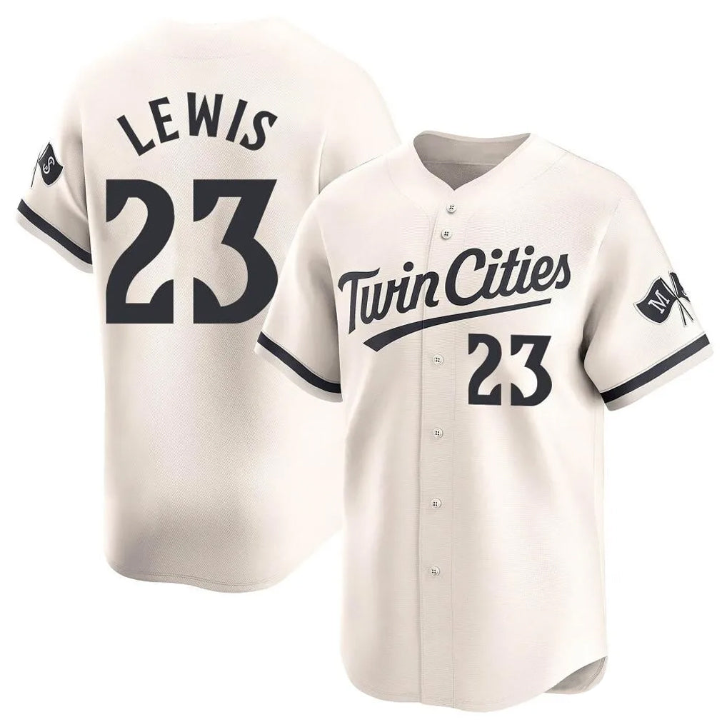 CAdoa M.Twins #23 Royce Lewis Player Cream Home Limited Stitched Jerseys