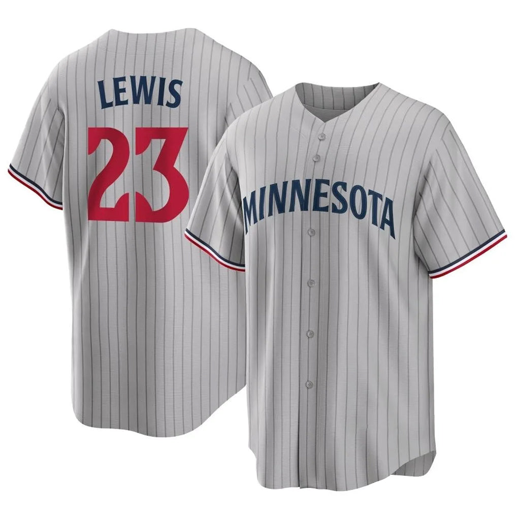CAdoa M.Twins #23 Royce Lewis Player Gray Game Limited Home Stitched Jerseys