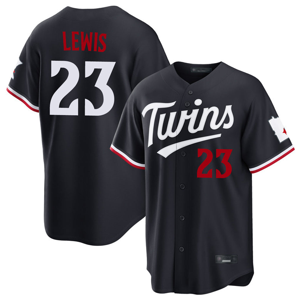 CAdoa M.Twins #23 Royce Lewis Player Navy Home Game Stitched Jerseys