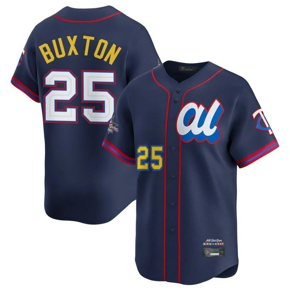 CAdoa M.Twins #25 Byron Buxton Player Navy All-star Game Limited Home Stitched Jerseys